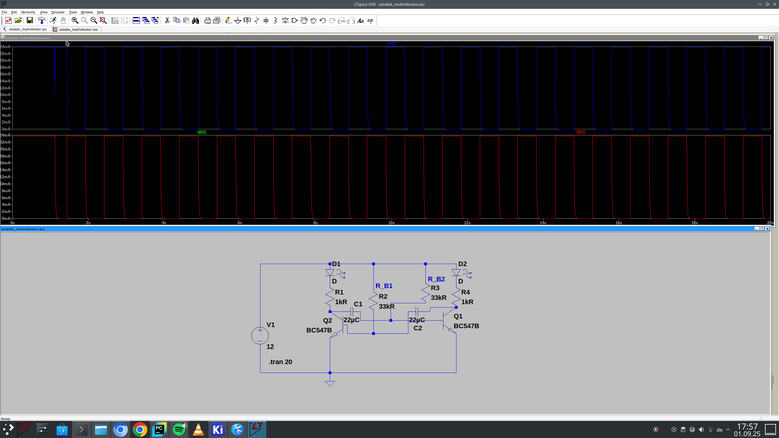 astable multivibrator
