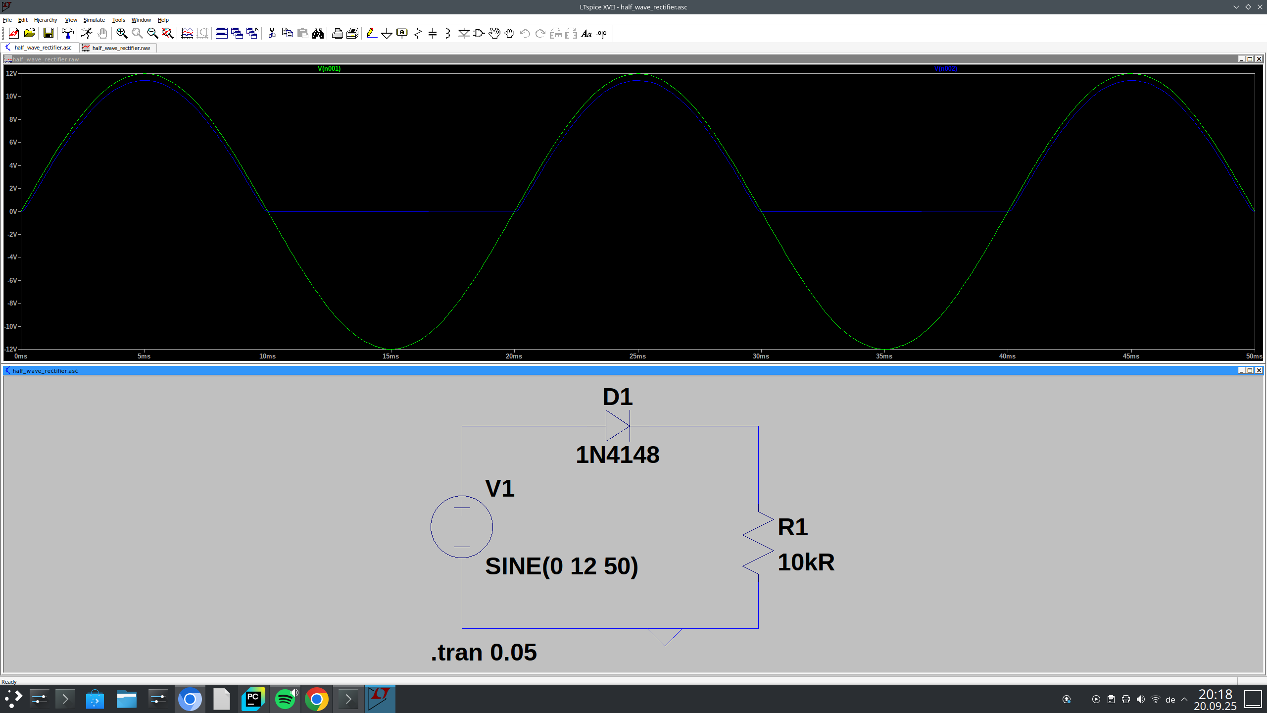 Halbwellen-Gleichrichter