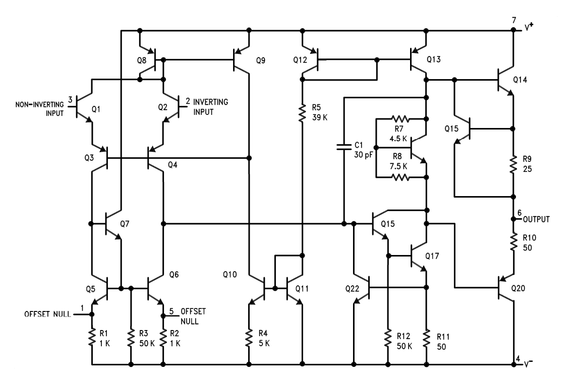 lm741 schematic