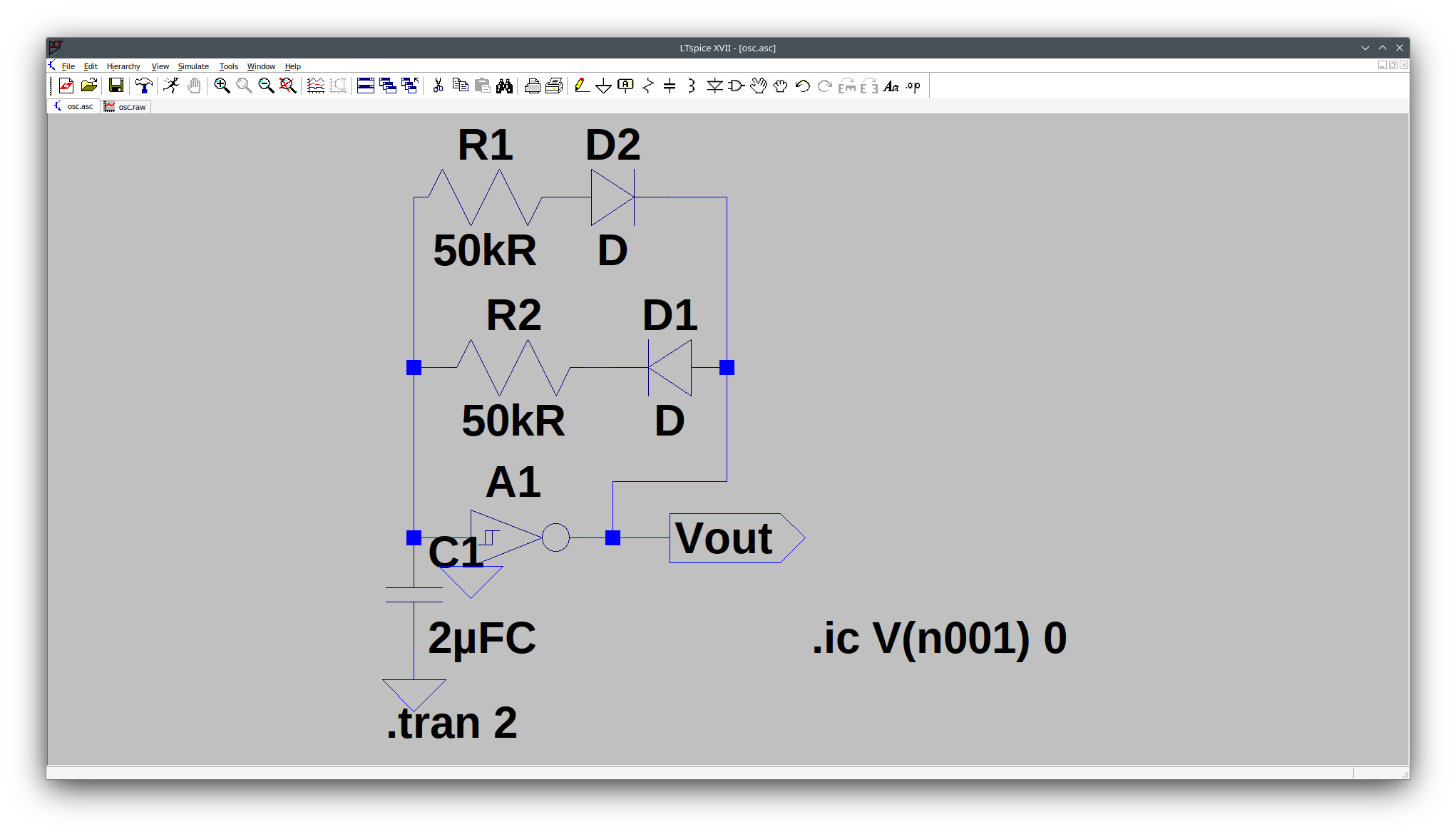 Schmitt Oscillator Circuit