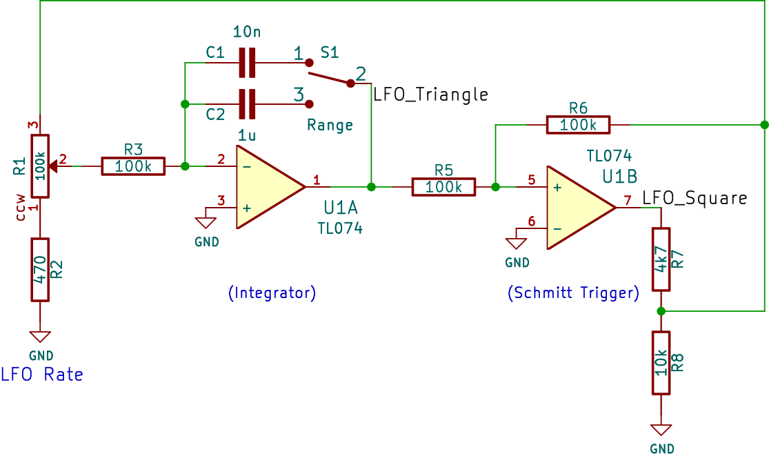 Simple LFO schematic