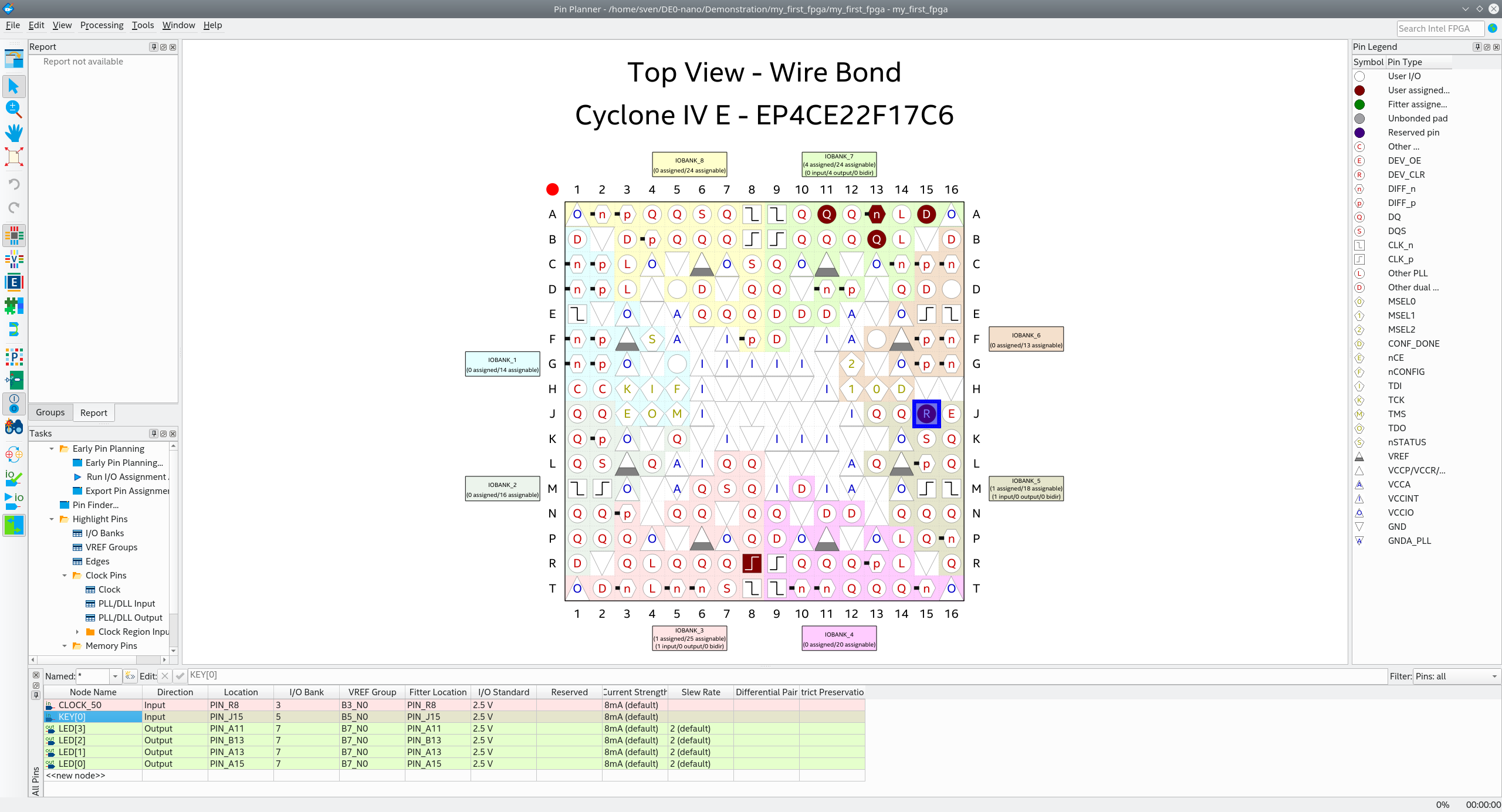 Quartus Pin Assignment